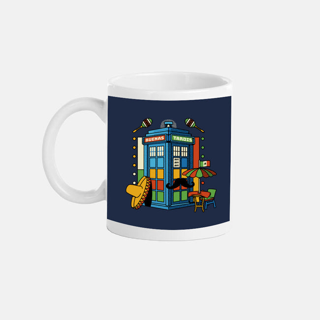 Buenas Tardis Travel Time-None-Mug-Drinkware-tobefonseca