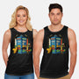 Buenas Tardis Travel Time-Unisex-Basic-Tank-tobefonseca