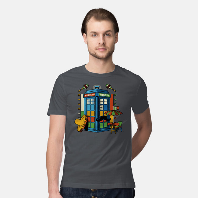 Buenas Tardis Travel Time-Mens-Premium-Tee-tobefonseca