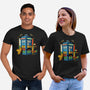 Buenas Tardis Travel Time-Unisex-Basic-Tee-tobefonseca