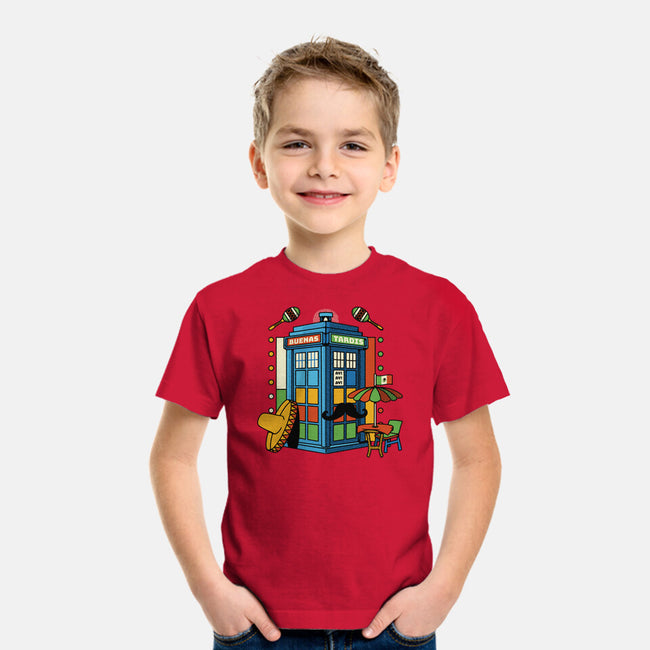 Buenas Tardis Travel Time-Youth-Basic-Tee-tobefonseca