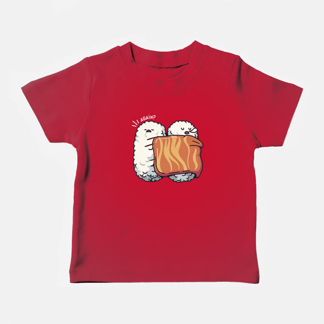 Sleeping Sushi Again-Baby-Basic-Tee-tobefonseca