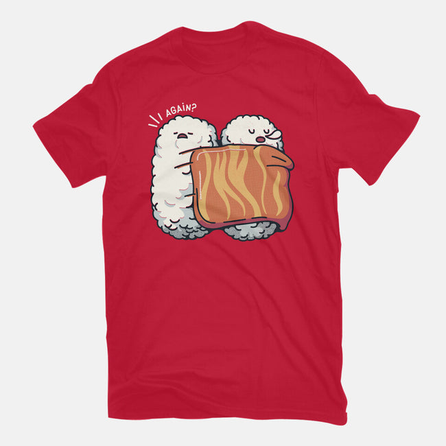 Sleeping Sushi Again-Mens-Heavyweight-Tee-tobefonseca