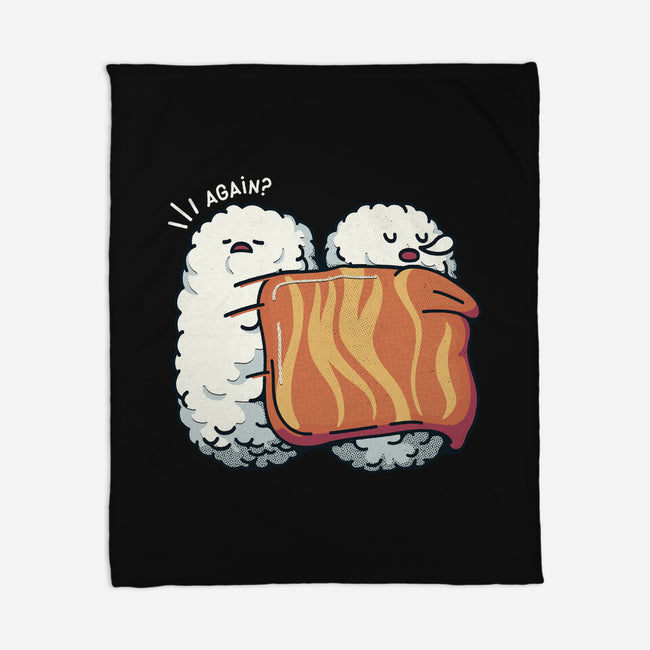 Sleeping Sushi Again-None-Fleece-Blanket-tobefonseca