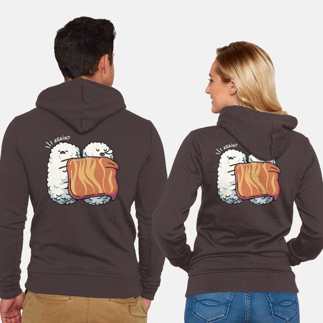 Sleeping Sushi Again-Unisex-Zip-Up-Sweatshirt-tobefonseca