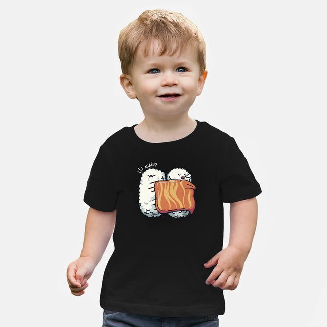 Sleeping Sushi Again-Baby-Basic-Tee-tobefonseca