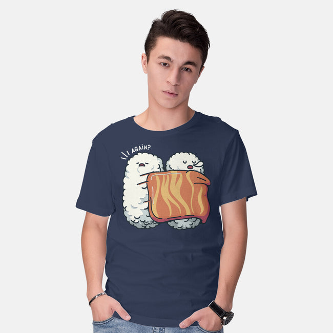 Sleeping Sushi Again-Mens-Basic-Tee-tobefonseca