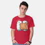 Sleeping Sushi Again-Mens-Basic-Tee-tobefonseca