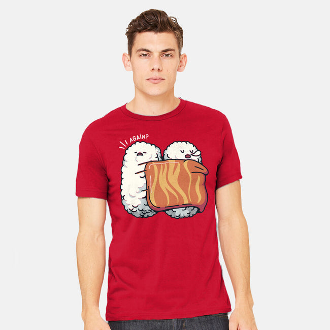 Sleeping Sushi Again-Mens-Heavyweight-Tee-tobefonseca