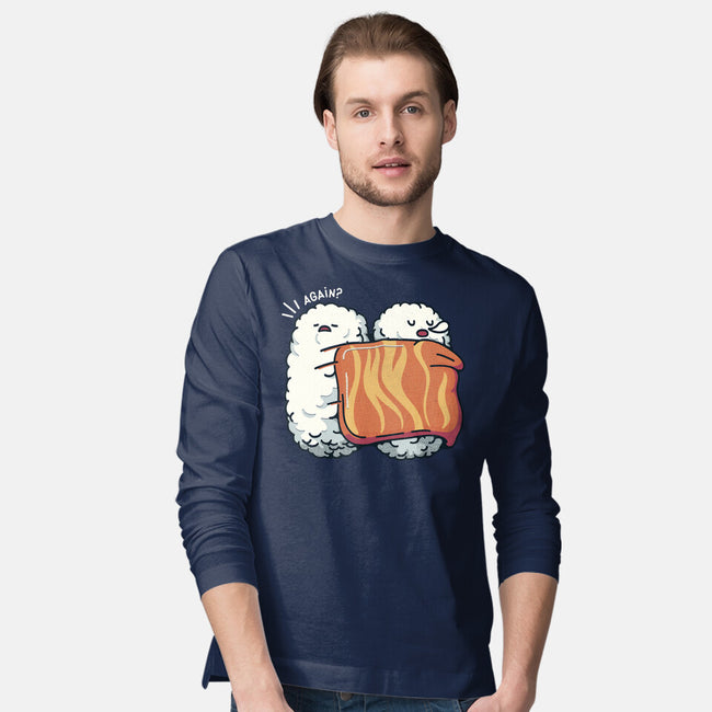 Sleeping Sushi Again-Mens-Long Sleeved-Tee-tobefonseca