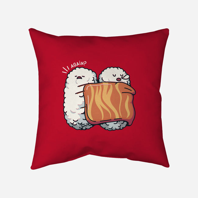 Sleeping Sushi Again-None-Removable Cover w Insert-Throw Pillow-tobefonseca