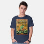 Glorious Porpoise Comics Heroes-Mens-Basic-Tee-tobefonseca