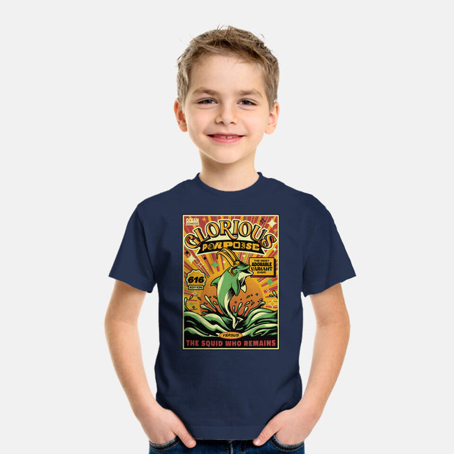 Glorious Porpoise Comics Heroes-Youth-Basic-Tee-tobefonseca