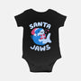 Santa Jaws Xmas Shark-Baby-Basic-Onesie-tobefonseca