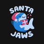 Santa Jaws Xmas Shark-None-Stretched-Canvas-tobefonseca