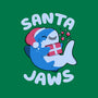 Santa Jaws Xmas Shark-None-Removable Cover w Insert-Throw Pillow-tobefonseca