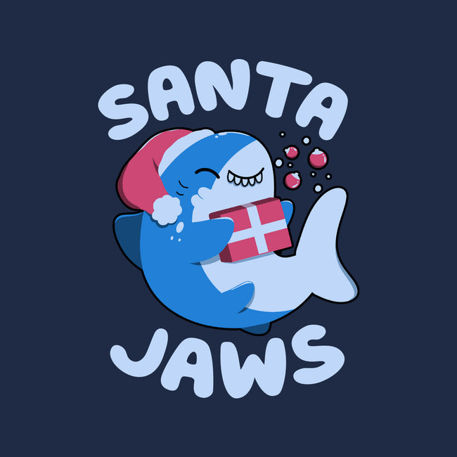 Santa Jaws Xmas Shark-None-Stretched-Canvas-tobefonseca