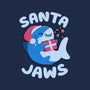 Santa Jaws Xmas Shark-None-Stretched-Canvas-tobefonseca