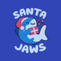 Santa Jaws Xmas Shark-None-Removable Cover w Insert-Throw Pillow-tobefonseca