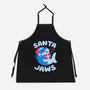 Santa Jaws Xmas Shark-Unisex-Kitchen-Apron-tobefonseca