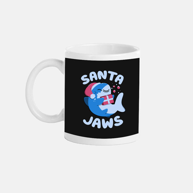 Santa Jaws Xmas Shark-None-Mug-Drinkware-tobefonseca