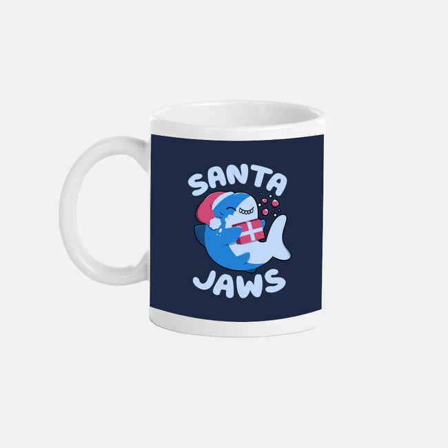 Santa Jaws Xmas Shark-None-Mug-Drinkware-tobefonseca