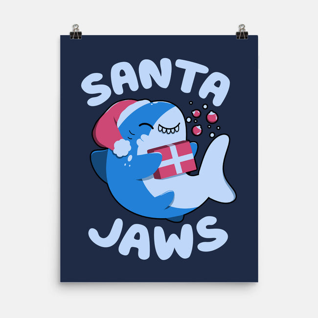 Santa Jaws Xmas Shark-None-Matte-Poster-tobefonseca