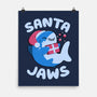 Santa Jaws Xmas Shark-None-Matte-Poster-tobefonseca