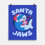 Santa Jaws Xmas Shark-None-Matte-Poster-tobefonseca