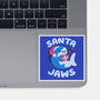 Santa Jaws Xmas Shark-None-Glossy-Sticker-tobefonseca