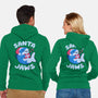 Santa Jaws Xmas Shark-Unisex-Zip-Up-Sweatshirt-tobefonseca