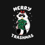 Merry Trashmas Xmas Raccoon-None-Fleece-Blanket-tobefonseca