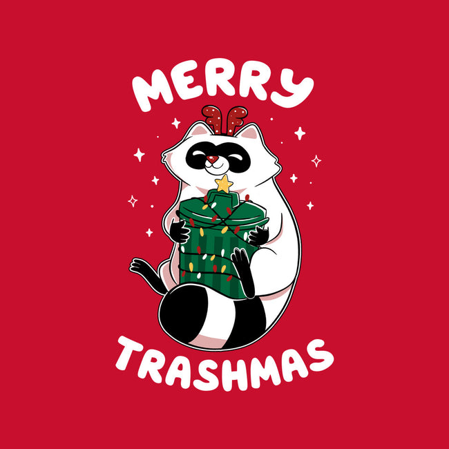 Merry Trashmas Xmas Raccoon-Womens-Basic-Tee-tobefonseca