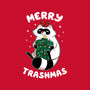 Merry Trashmas Xmas Raccoon-Baby-Basic-Tee-tobefonseca