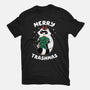 Merry Trashmas Xmas Raccoon-Womens-Basic-Tee-tobefonseca