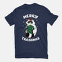 Merry Trashmas Xmas Raccoon-Unisex-Basic-Tee-tobefonseca