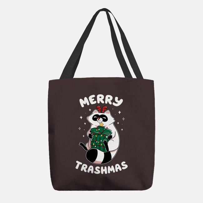 Merry Trashmas Xmas Raccoon-None-Basic Tote-Bag-tobefonseca