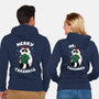 Merry Trashmas Xmas Raccoon-Unisex-Zip-Up-Sweatshirt-tobefonseca