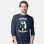 Merry Trashmas Xmas Raccoon-Mens-Long Sleeved-Tee-tobefonseca