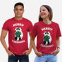 Merry Trashmas Xmas Raccoon-Unisex-Basic-Tee-tobefonseca