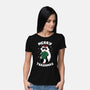 Merry Trashmas Xmas Raccoon-Womens-Basic-Tee-tobefonseca