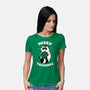 Merry Trashmas Xmas Raccoon-Womens-Basic-Tee-tobefonseca