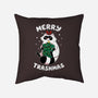 Merry Trashmas Xmas Raccoon-None-Removable Cover w Insert-Throw Pillow-tobefonseca