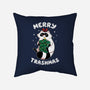 Merry Trashmas Xmas Raccoon-None-Removable Cover w Insert-Throw Pillow-tobefonseca