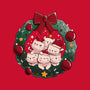 Kitty Garland Cat Christmas-Baby-Basic-Tee-tobefonseca