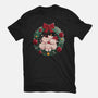 Kitty Garland Cat Christmas-Youth-Basic-Tee-tobefonseca