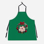 Kitty Garland Cat Christmas-Unisex-Kitchen-Apron-tobefonseca