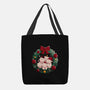 Kitty Garland Cat Christmas-None-Basic Tote-Bag-tobefonseca