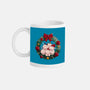 Kitty Garland Cat Christmas-None-Mug-Drinkware-tobefonseca