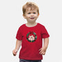 Kitty Garland Cat Christmas-Baby-Basic-Tee-tobefonseca